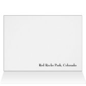 Red Sandstone Monolith at Red Rocks Cards (Inside Horizontal (Top))