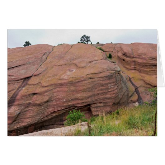 Red Sandstone Monolith at Red Rocks Cards (Front Horizontal)