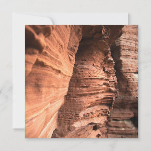 Red Sandstone Nature Photo Card