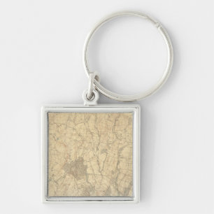 Red Sandstone, New Jersey 3 Keychain