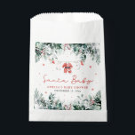 Red Santa Baby Christmas Baby Clothes Baby Shower Favor Bag<br><div class="desc">Add a touch of festive charm to your celebration with our Red Santa Baby Christmas Baby Clothes Baby Shower Favor Bag! This adorable bag showcases a playful design of red Santa baby clothes, perfect for spreading holiday cheer. Ideal for filling with treats, small gifts, or keepsakes, it’s a delightful way...</div>