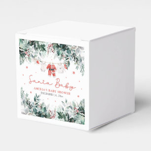 Red Santa Baby Christmas Baby Clothes Baby Shower Favor Boxes
