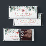 Red Santa Baby Christmas Baby Clothes Baby Shower Hershey Bar Favors<br><div class="desc">The Red Santa Baby Christmas Baby Clothes Baby Shower Hershey Bar Favors are a festive and sweet addition to your holiday-themed celebration. Featuring an adorable red design with Santa baby clothes, these candy bar wrappers transform ordinary Hershey bars into charming party favors. Perfect for treat tables or guest gifts, they...</div>
