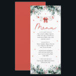 Red Santa Baby Christmas Baby Clothes Baby Shower Menu<br><div class="desc">The Red Santa Baby Christmas Baby Clothes Baby Shower Menu is a festive and elegant addition to your holiday-themed baby shower. Featuring a cheerful red design with adorable Santa baby clothes, this menu beautifully showcases your food and drink options while complementing your event's decor. Perfect for adding a polished and...</div>