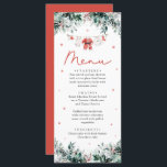 Red Santa Baby Christmas Baby Clothes Baby Shower Menu<br><div class="desc">The Red Santa Baby Christmas Baby Clothes Baby Shower Menu is a festive and elegant addition to your holiday-themed baby shower. Featuring a cheerful red design with adorable Santa baby clothes, this menu beautifully showcases your food and drink options while complementing your event's decor. Perfect for adding a polished and...</div>