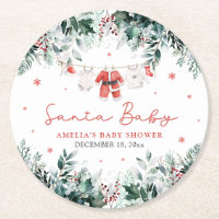 Red Santa Baby Christmas Baby Clothes Baby Shower