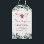 Red Santa Baby Christmas Clothesline Baby Shower Gift Tags<br><div class="desc">Add a festive touch to your baby shower gifts with our Red Santa Baby Christmas Clothesline Gift Tags! 🎅👶 Featuring an adorable Christmas-themed design with tiny baby clothes hanging on a festive clothesline, these tags are perfect for a holiday-inspired baby shower. The vibrant red Santa theme adds a cheerful and...</div>