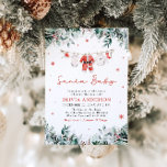 Red Santa Baby Christmas Clothesline Baby Shower Invitation<br><div class="desc">The Santa Baby Red Greenery Winter Christmas Baby Shower Invitation is the perfect way to celebrate your baby’s arrival during the holiday season. Featuring festive red and green colors, winter greenery, and adorable baby clothes on a clothesline, this invitation brings cozy, Christmas charm to your event. Fully customizable, it’s ideal...</div>