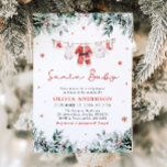 Red Santa Baby Christmas Clothesline Baby Shower Invitation<br><div class="desc">The Santa Baby Red Greenery Winter Christmas Baby Shower Invitation is the perfect way to celebrate your baby’s arrival during the holiday season. Featuring festive red and green colors, winter greenery, and adorable baby clothes on a clothesline, this invitation brings cozy, Christmas charm to your event. Fully customizable, it’s ideal...</div>