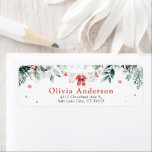 Red Santa Christmas Baby Shower Return Address Label<br><div class="desc">The Red Santa Christmas Baby Shower Return Address Label adds a festive and elegant touch to your holiday-themed correspondence. Featuring a classic red design with charming Santa-inspired details, this label is perfect for completing your invitations, thank-you cards, or holiday greetings. It’s a simple yet thoughtful way to enhance your envelopes...</div>