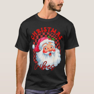 Red Santa Christmas Vibes Vintage Nk Santa Claus F T-Shirt