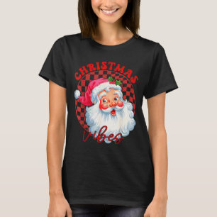 Red Santa Christmas Vibes Vintage Nk Santa Claus F T-Shirt