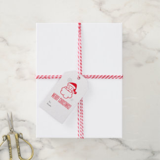 Red Santa Claus Gift Tags