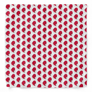Red Santa Claus Hat Merry Christmas Xmas Holiday Bandana