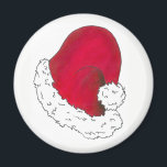 Red Santa Claus Hat Merry Christmas Xmas Holiday Magnet<br><div class="desc">Design features an original marker illustration of a red Santa Claus hat. Perfect as a Secret Santa gift or Christmas party favor!

Don't see what you're looking for? Need help with customization? Click "contact this designer" to have something created just for you!</div>