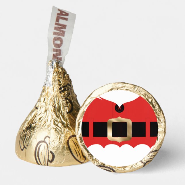 Red Santa Coat Christmas Hershey®'s Kisses® (Front)