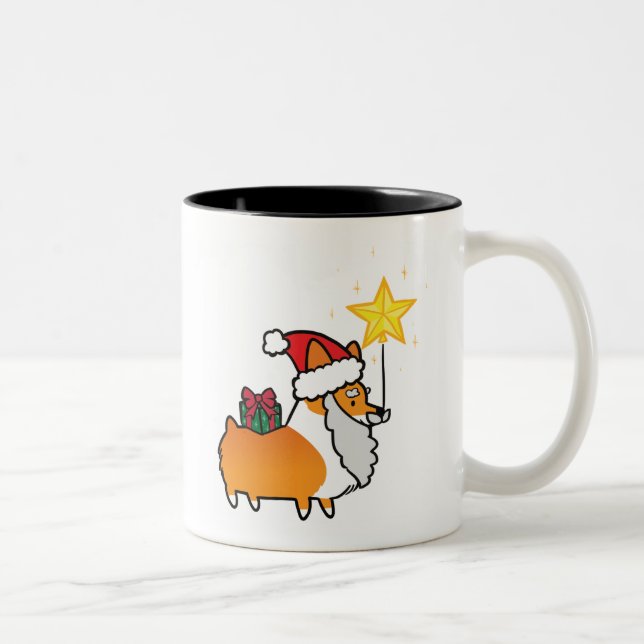Red Santa Corgi Mug | CorgiThings (Right)