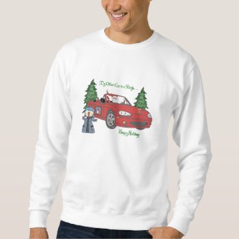 Red Santa Sweatshirt by ShowMeWrappers at Zazzle