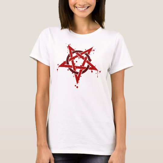 satan pentagram t shirt