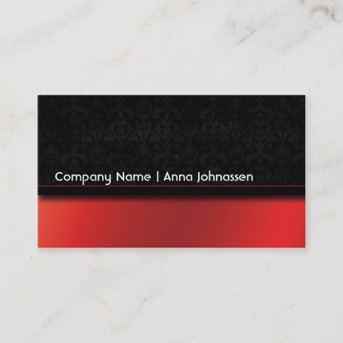 Red Satin â€¢ Elegant Business Card