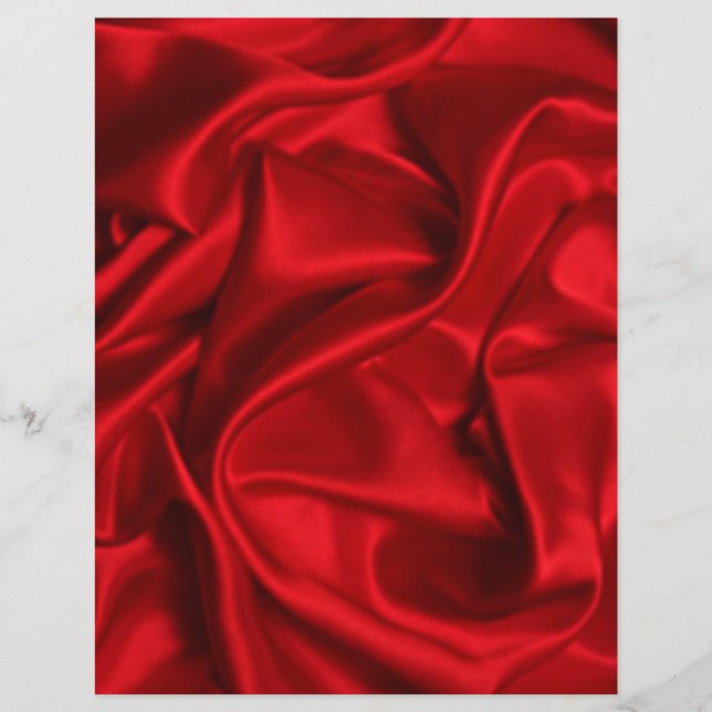 Red Satin Fabric Romantic Arts & Craft Paper (Front)