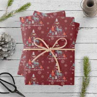 Minimalist White Christmas Wrapping Paper Sheets