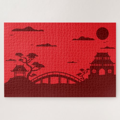 Red Scene Jigsaw Puzzle