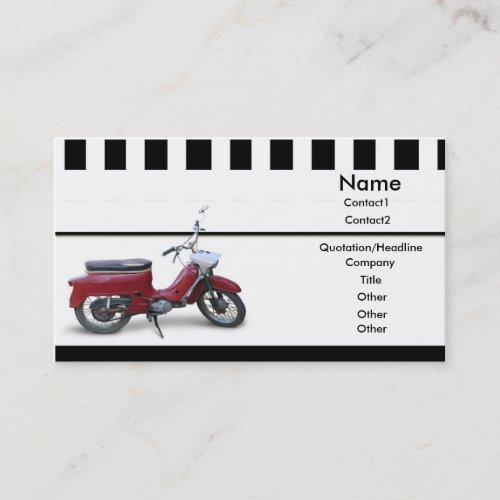 Red Scooter Business Card