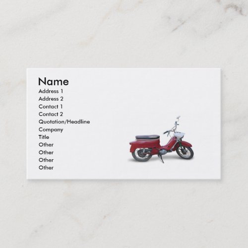 Red Scooter Business Card