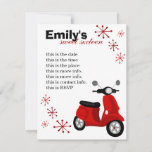 Red Scooter Invitation