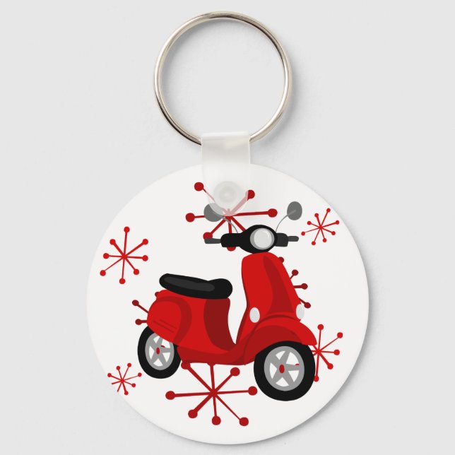 Red Scooter Keychain (Front)