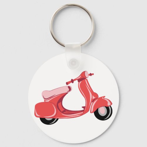 Red Scooter Keychain