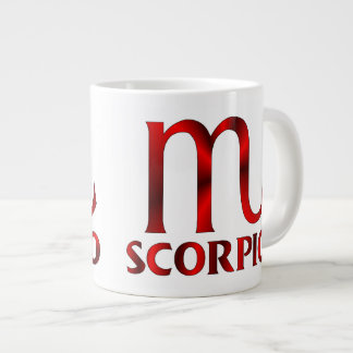 Red Scorpio Horoscope Symbol Large Coffee Mug