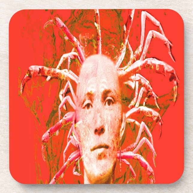 Red Scorpion Drink Coaster (Front)