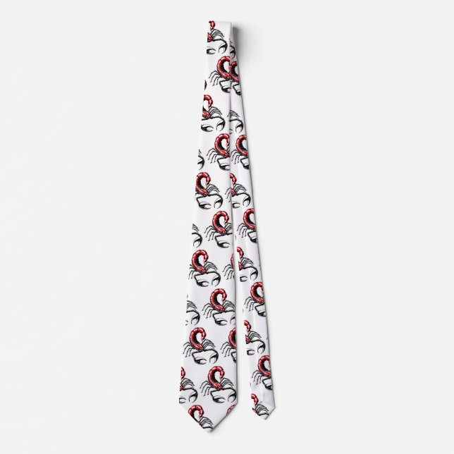 Red Scorpion Neck Tie (Front)