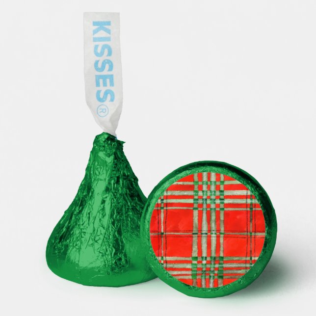 RED SCOTT TARTAN  HERSHEY®'S KISSES® (Front)