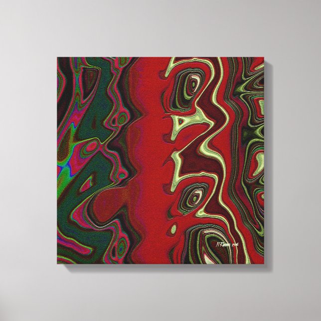 Red Scramble Canvas Print (Front)