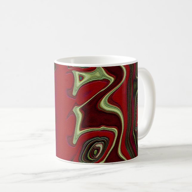 Red Scramble Coffee Mug (Front Right)