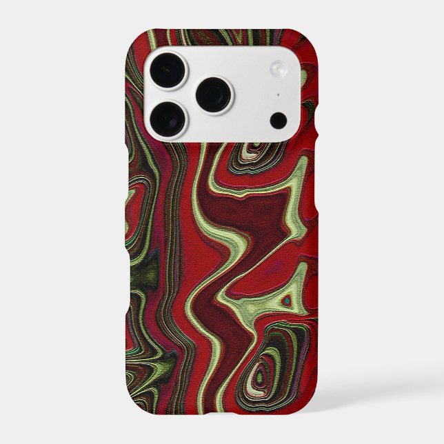 Red Scramble Iphone Case (Back)