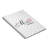 Red Scribbled Heart Future Mrs Wedding Planner Notebook (Right Side)