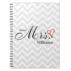 Red Scribbled Heart Future Mrs Wedding Planner