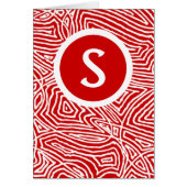 Red Scribbleprint Initial Cards (Front)