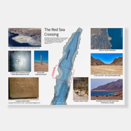Red Sea Crossing Photo Collage Poster