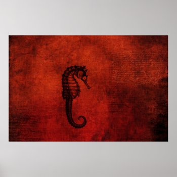 Red Sea Dragon Poster by vladstudio at Zazzle