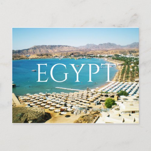 Red sea in the Sharm el Sheikh Egypt Postcard