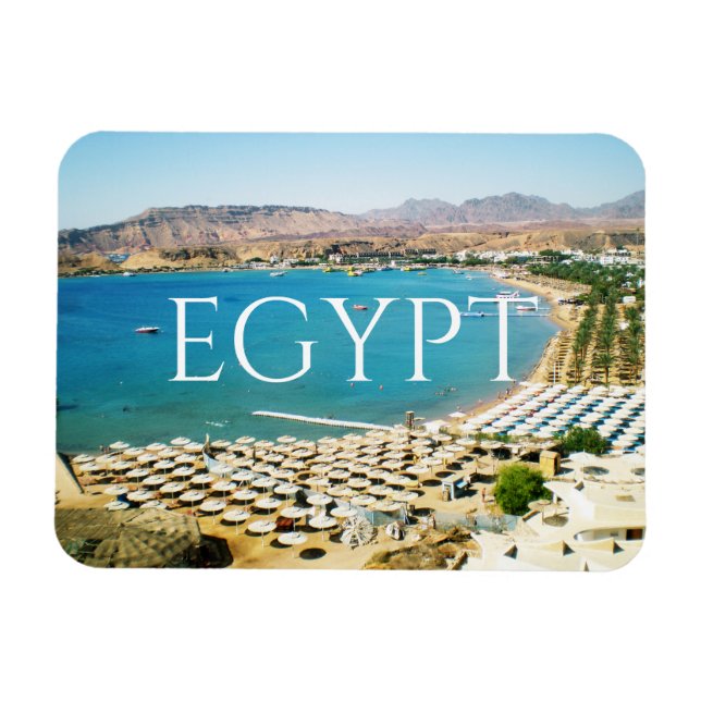Red sea in the Sharm el Sheikh (Egypt) Postcard Magnet (Horizontal)
