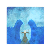 red sea parting by Moses - christian art
