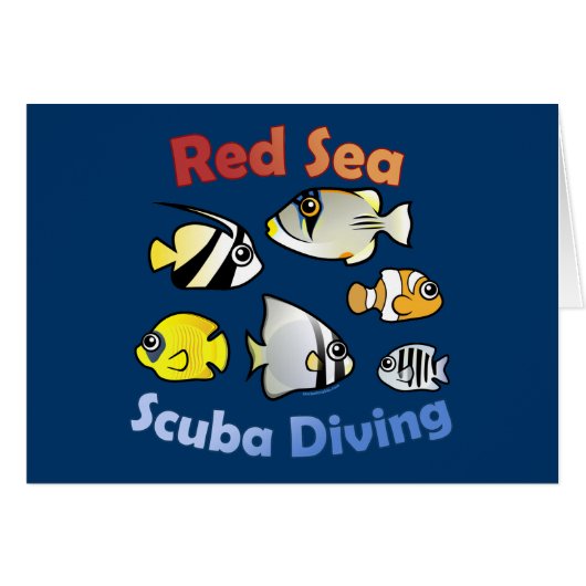 Red Sea Scuba Diving Cards (Front Horizontal)