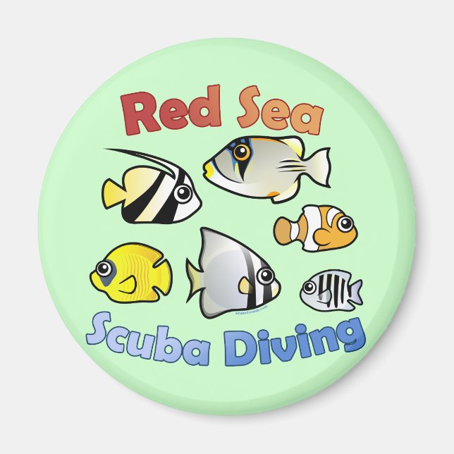 Red Sea Scuba Diving Magnet (Front)