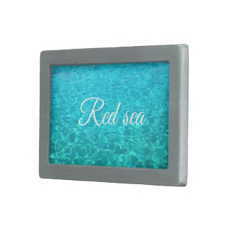 Red sea turquoise lagoon in Egypt Belt Buckle